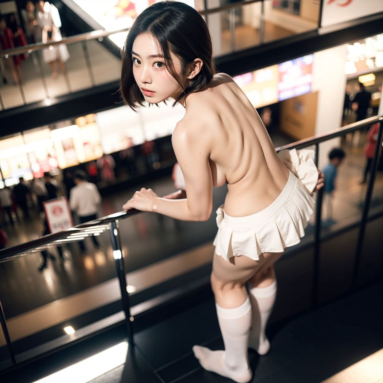 サンプル画像5:制服美少女と露出の日常(土度℃) [d_311662]