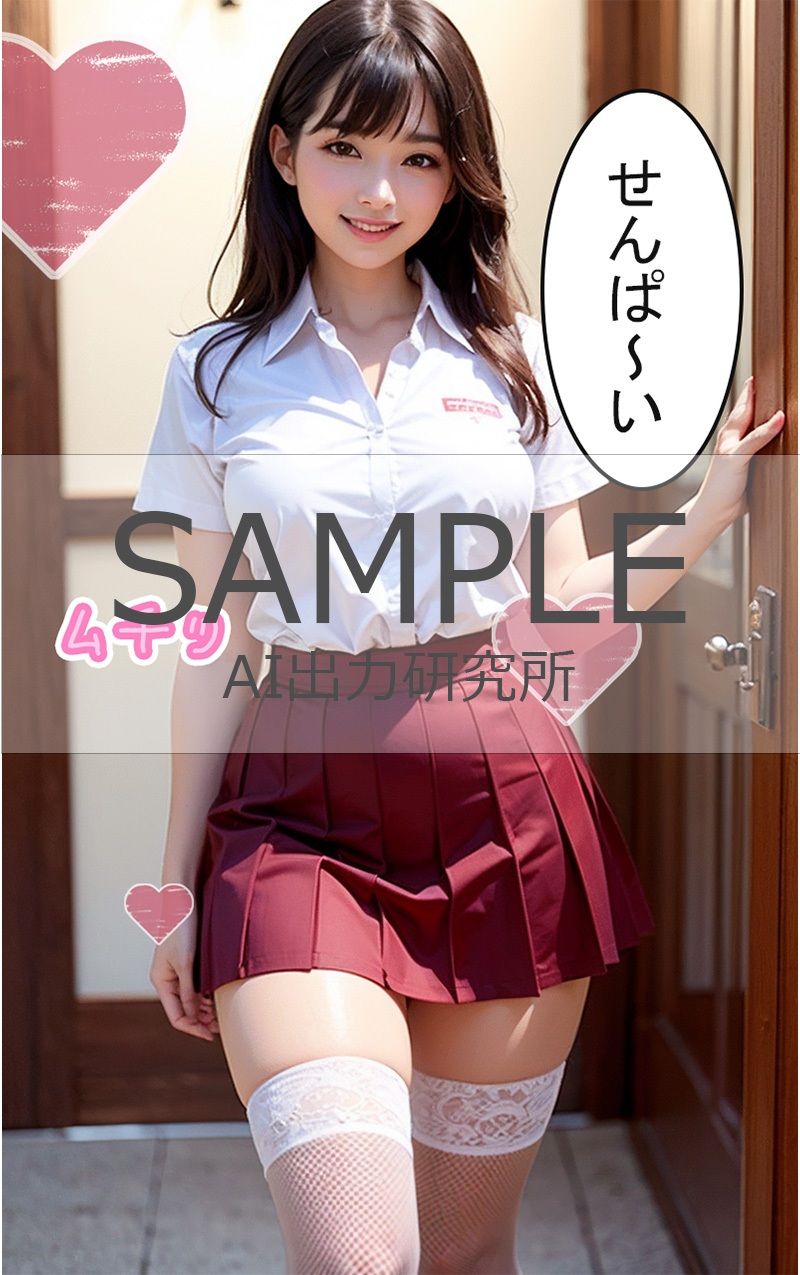 サンプル画像5:制服モノでヌク前に(AI出力研究所) [d_311790]