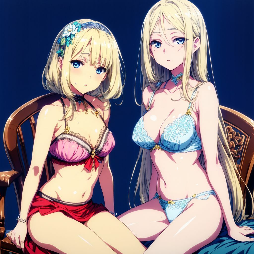 金髪クールな下着美少女AIイラスト集※アニメ【400枚】の画像7