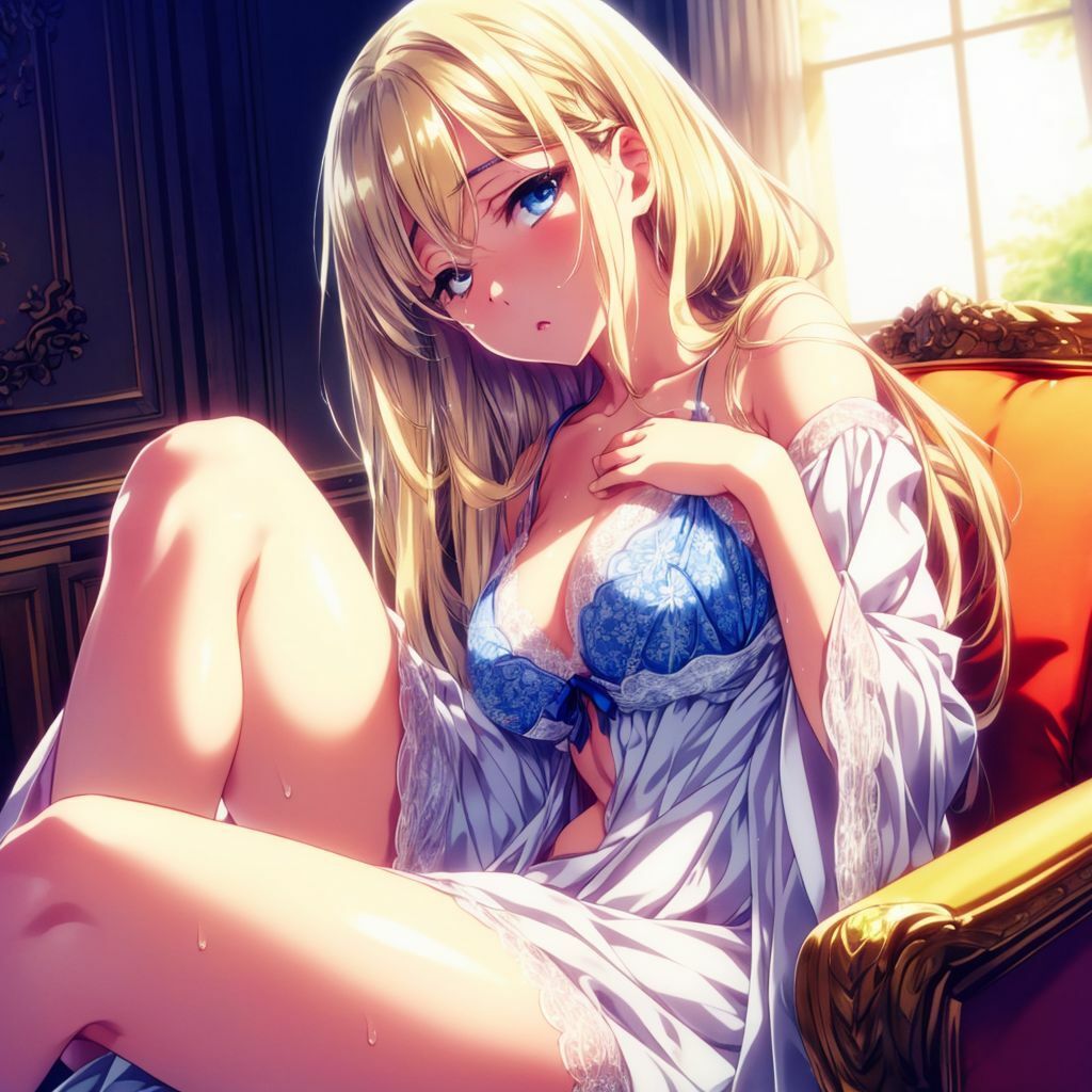 金髪クールな下着美少女AIイラスト集※アニメ【400枚】の画像8