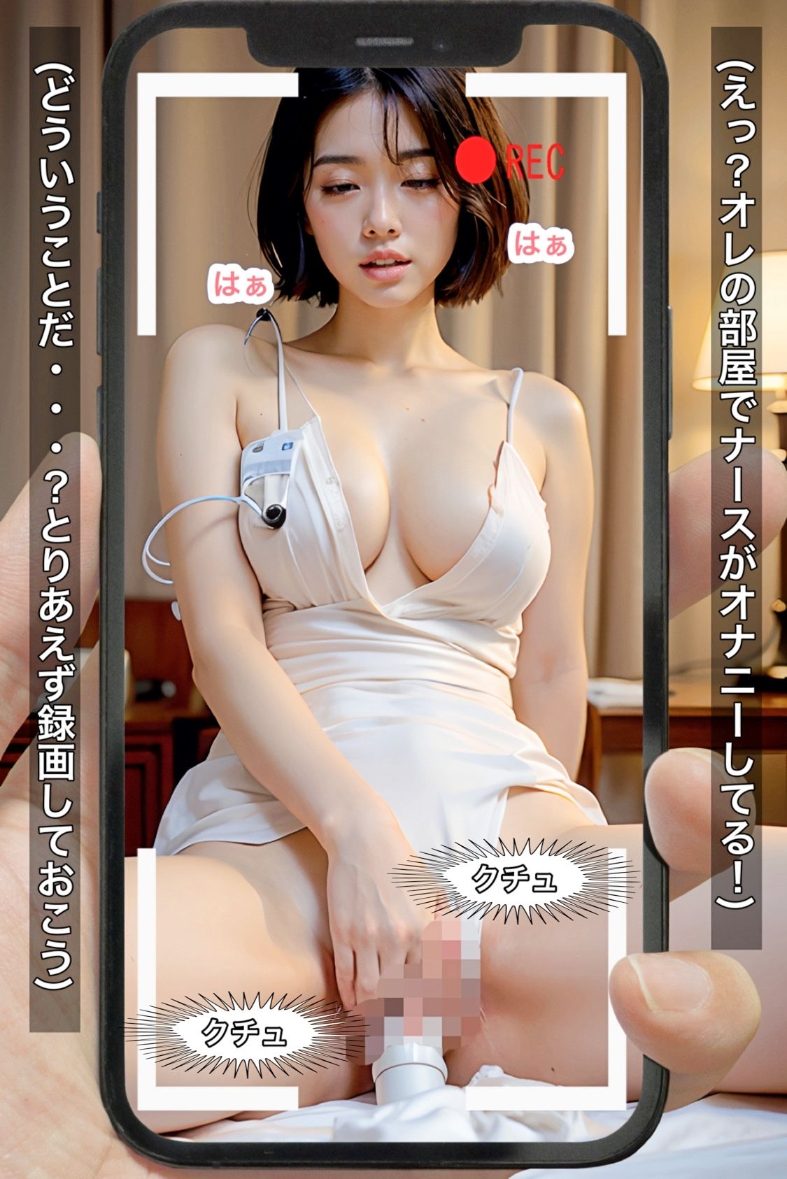 サンプル画像3:夜勤ナースの弱みを握ってSEXしてもらう話(Mスタ) [d_311957]