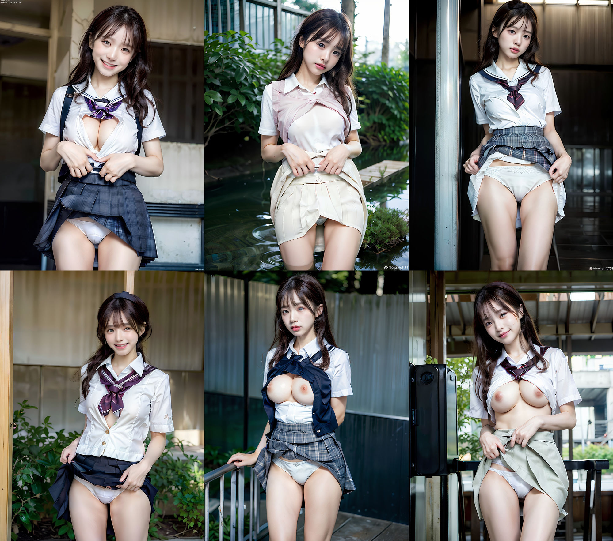 サンプル画像6:女〇○生！！ 200P 野外S〇X/バックS〇X/ぶっかけS〇X/パンチラ(SakuraBooks) [d_311994]