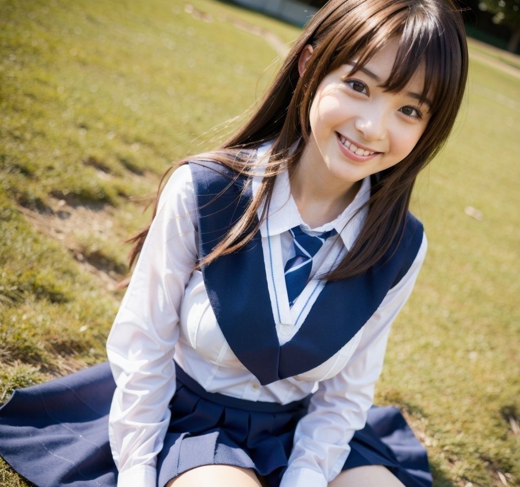 サンプル画像2:制服女子(隙間産業) [d_312041]