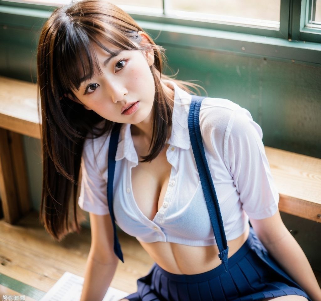 サンプル画像4:制服女子(隙間産業) [d_312041]