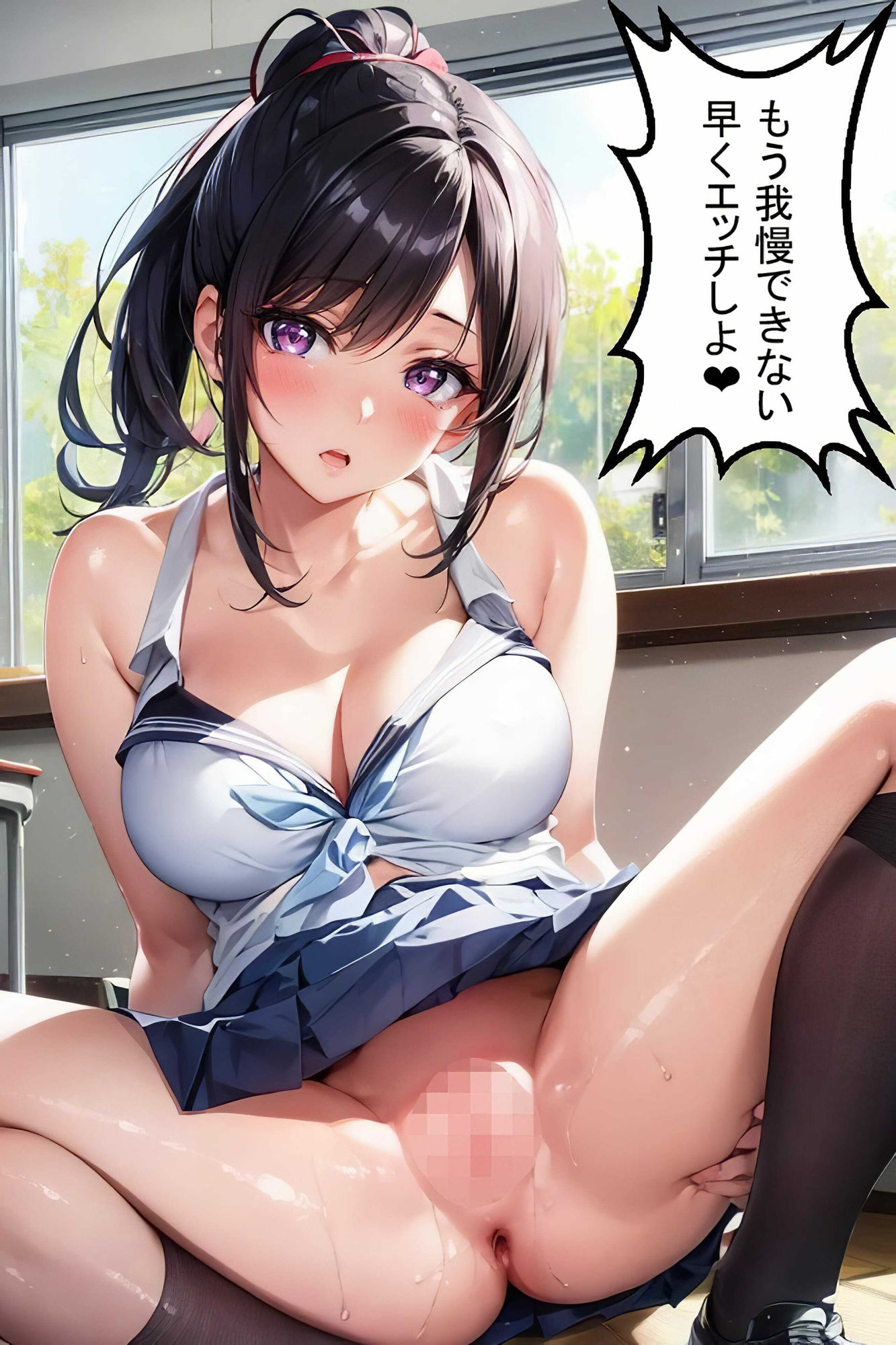 サンプル画像5:プリ尻マン開学園（エッチなセリフ付き）(AI Beauties Lab) [d_312050]