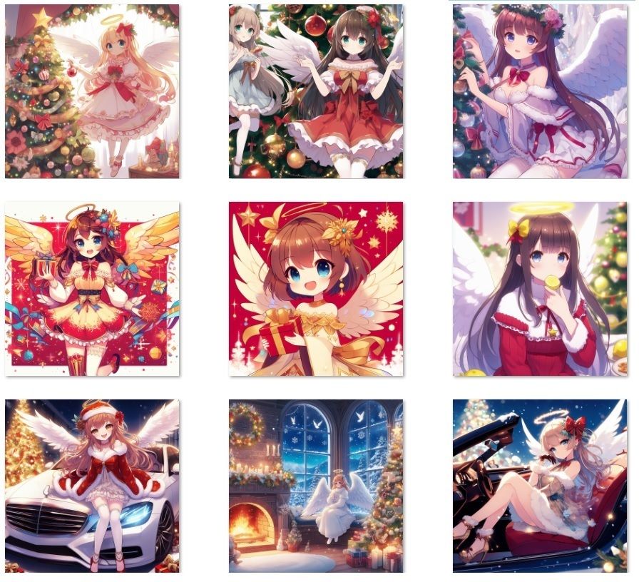 サンプル画像1:天使×クリスマス(ちぇりおR) [d_312051]