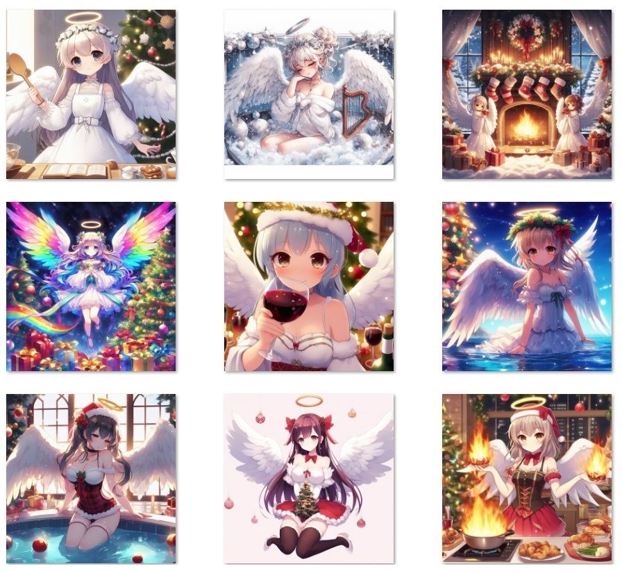 サンプル画像2:天使×クリスマス(ちぇりおR) [d_312051]