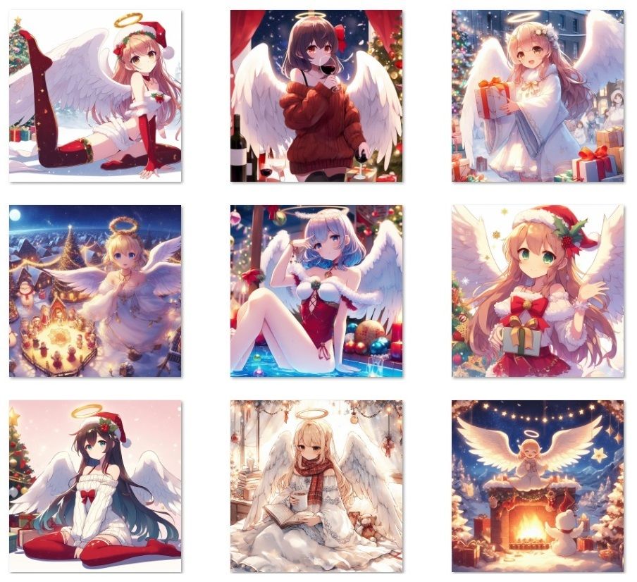 サンプル画像3:天使×クリスマス(ちぇりおR) [d_312051]