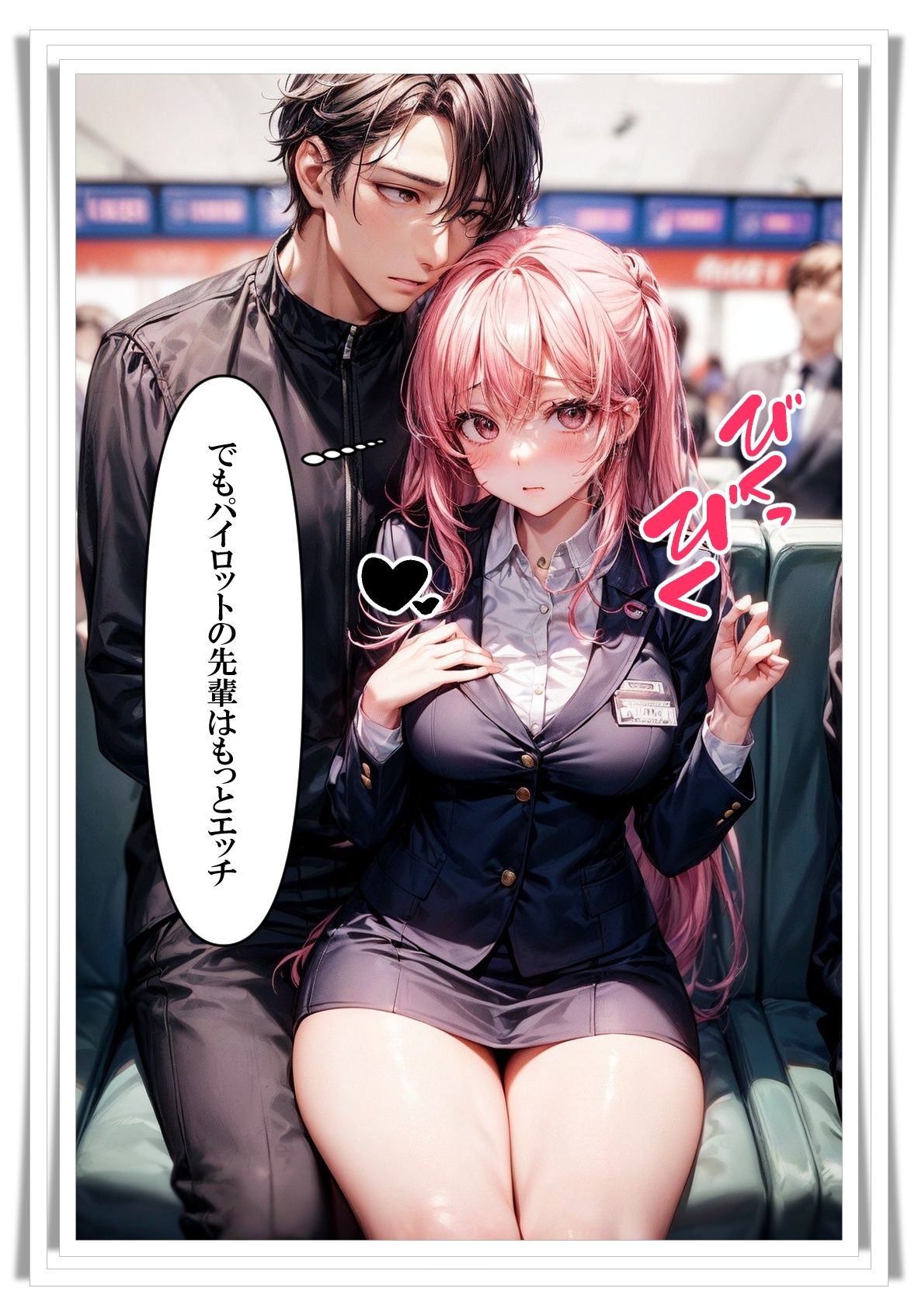 サンプル画像4:CAは今日も予約でいっぱい(ピクセル詩人) [d_312090]