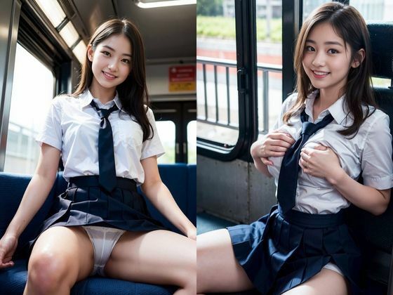 サンプル画像2:女子校生の初リアル露出(AIシテルProject) [d_312130]