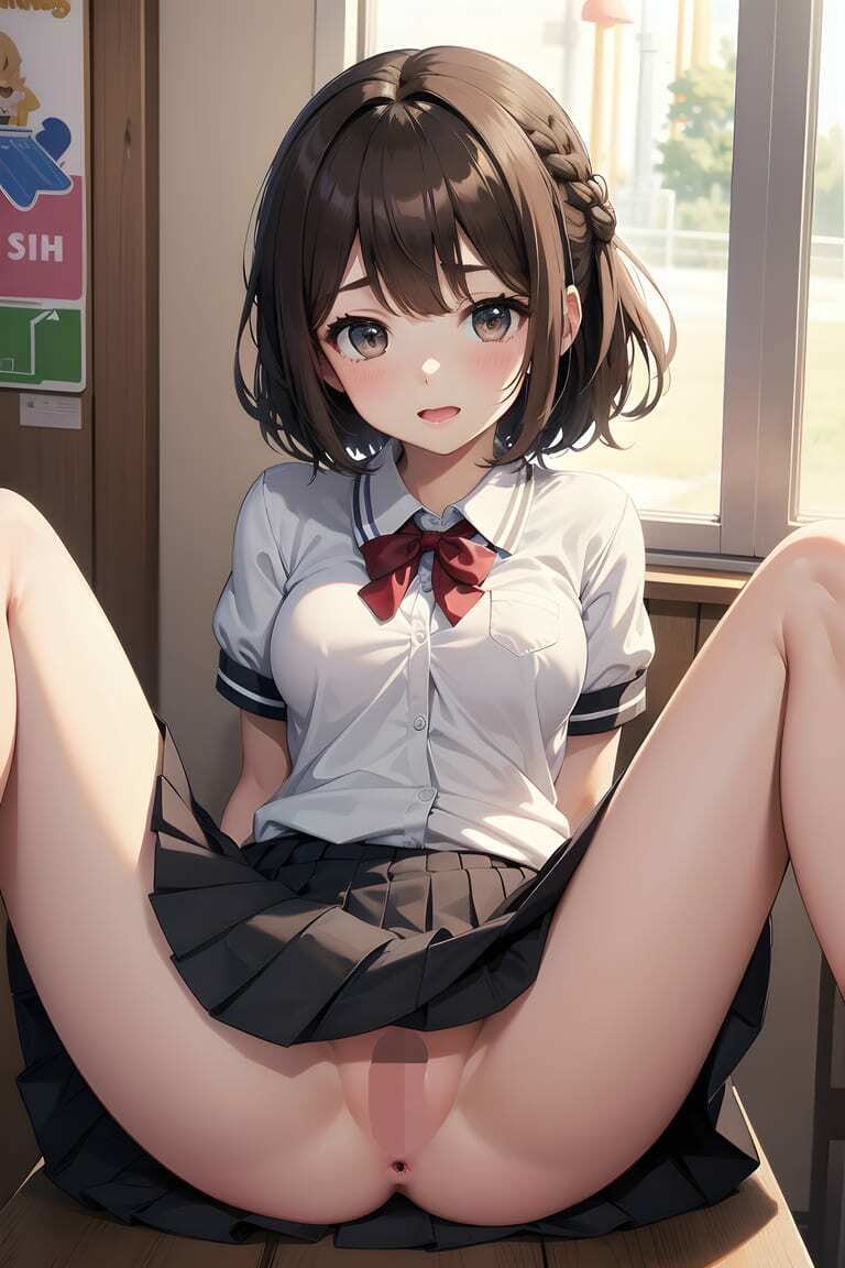 サンプル画像4:［高画質］ 美少女学生の開脚シーン集めました。(星彩工房) [d_312153]