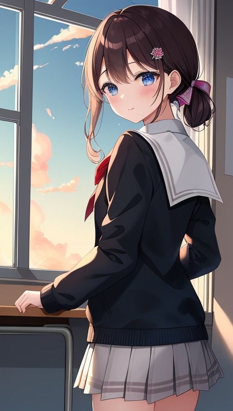 サンプル画像1:制服女子(エイト) [d_312167]