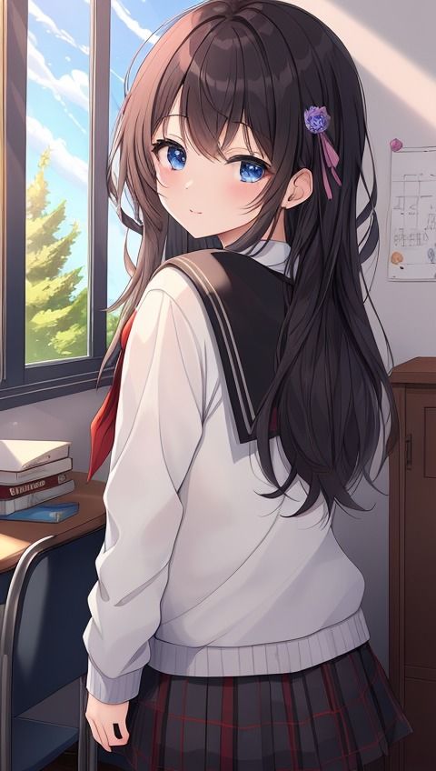 サンプル画像2:制服女子(エイト) [d_312167]