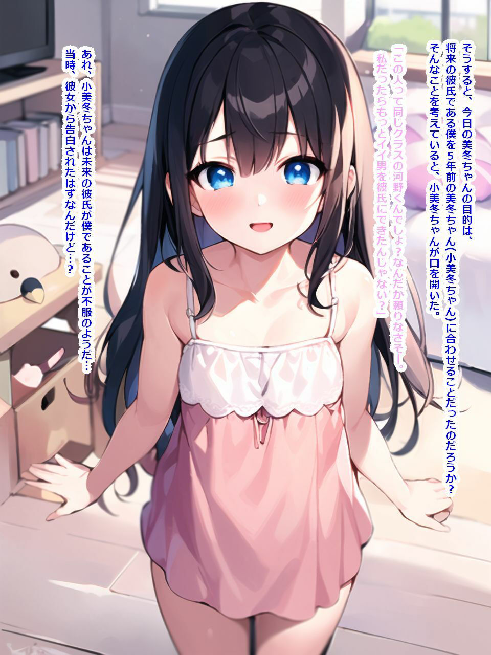 サンプル画像2:彼女と5年前の彼女とやりまくる話(三段差) [d_312238]