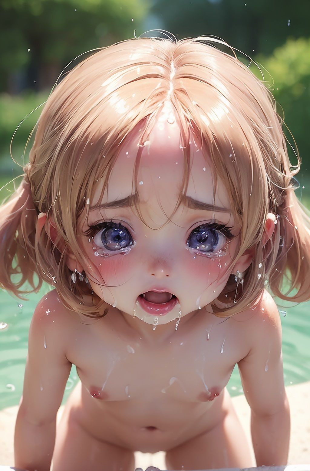 サンプル画像6:Wet Girl〜濡れた肌の美しい少女たち-ちっぱい・マ〇スジ・パフィーニップル・ぶっかけ・泣き顔etc〜(うぉえとぴあ) [d_312354]