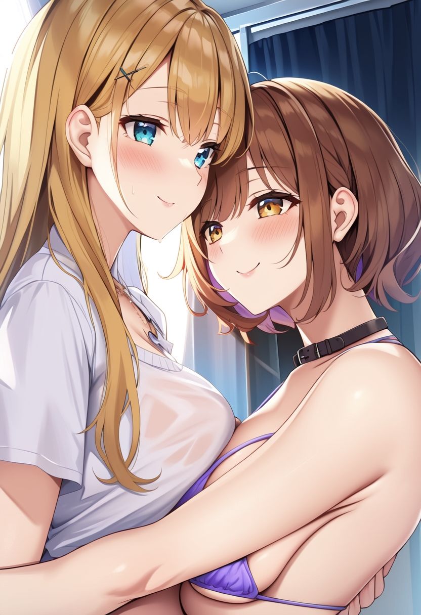 サンプル画像6:百合の美女たちがいちゃいちゃしてる日常イラスト集200枚（舐め合い・デート・制服・クリスマス）(絵師たか) [d_312445]