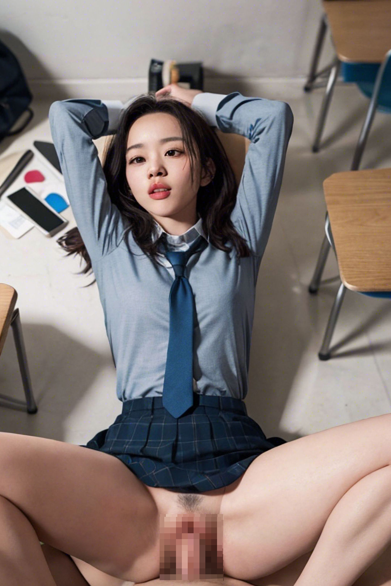 サンプル画像1:女子校生正常位中出し集(夢見るAI堂) [d_312482]