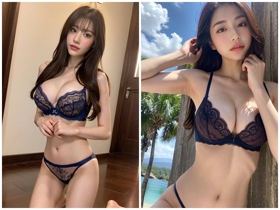 サンプル画像5:AI写真集グラビア25美人の下着姿300P未知なる美への扉を開け:美女の心を揺さぶる(AIグラビアプロデューサー) [d_312557]