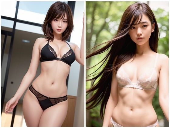 サンプル画像6:AI写真集グラビア26美人の下着姿300Pアートとアルゴリズムの融合:美の革命が始まる(AIグラビアプロデューサー) [d_312560]