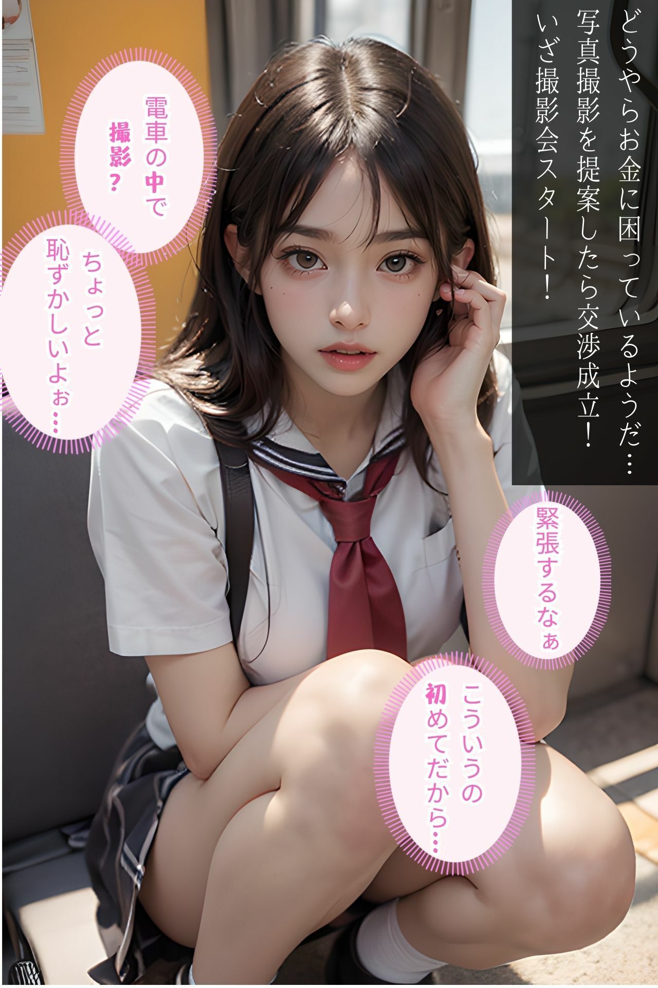 サンプル画像2:【JK特化シリーズ】1000年に1人の地下アイドルYちゃんのJK時代にタイムリープしてヤれ！！(AIアイランド) [d_312659]