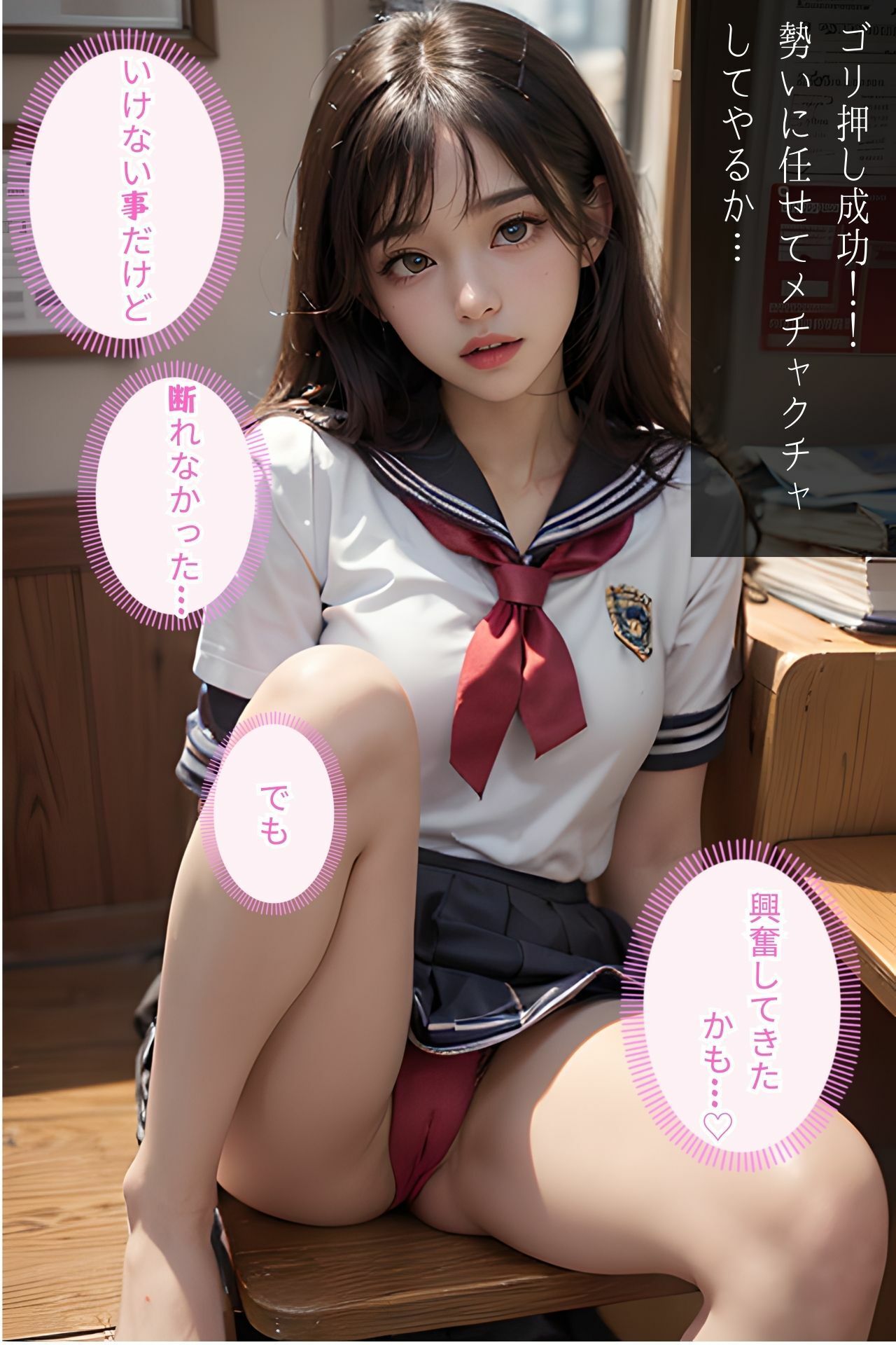 サンプル画像4:【JK特化シリーズ】1000年に1人の地下アイドルYちゃんのJK時代にタイムリープしてヤれ！！(AIアイランド) [d_312659]