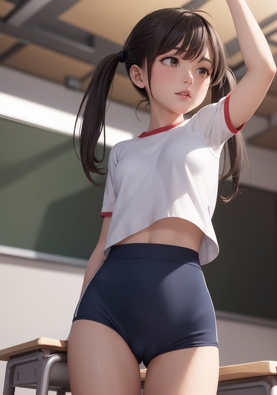 サンプル画像1:【ブルマ美少女AIイラスト集】AI BLOOMERS MODE【PNG226枚/PDF付】(Alice Museum) [d_312693]