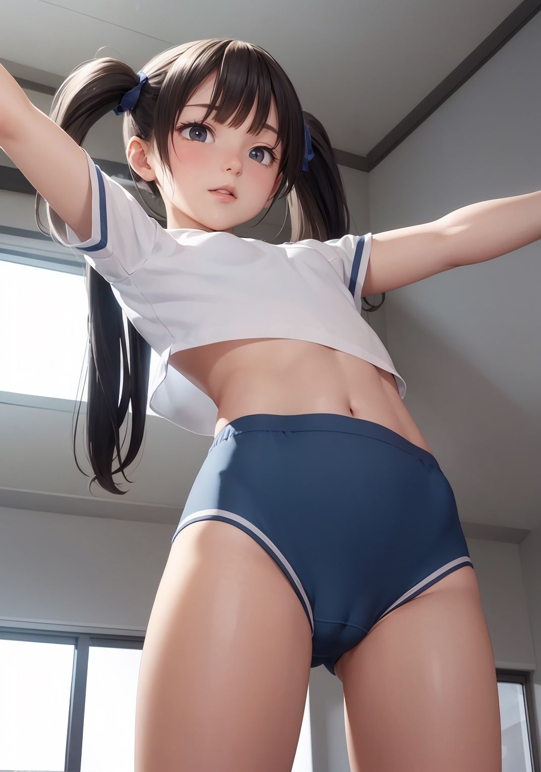 サンプル画像2:【ブルマ美少女AIイラスト集】AI BLOOMERS MODE【PNG226枚/PDF付】(Alice Museum) [d_312693]