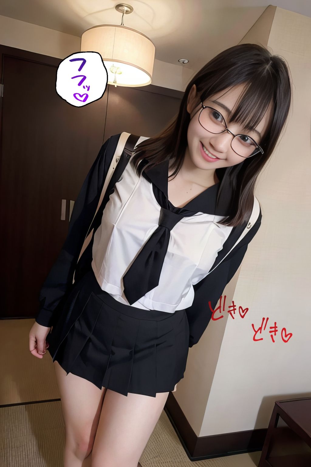 サンプル画像1:中出しされたいめがね少女(峰島一族) [d_312798]