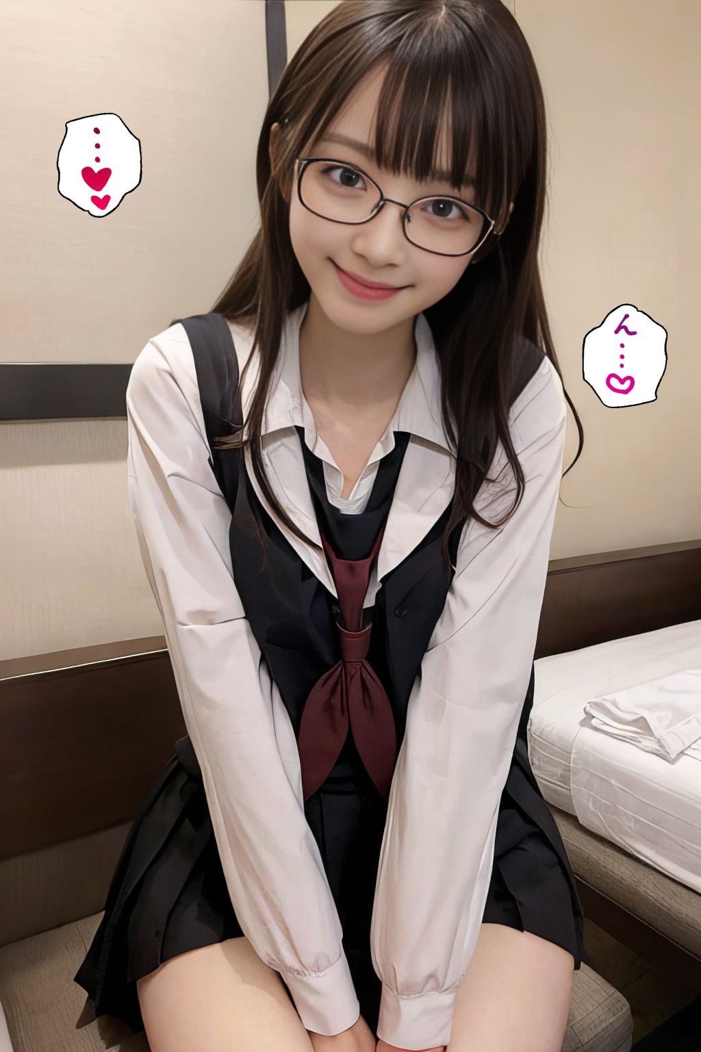 サンプル画像6:中出しされたいめがね少女(峰島一族) [d_312798]