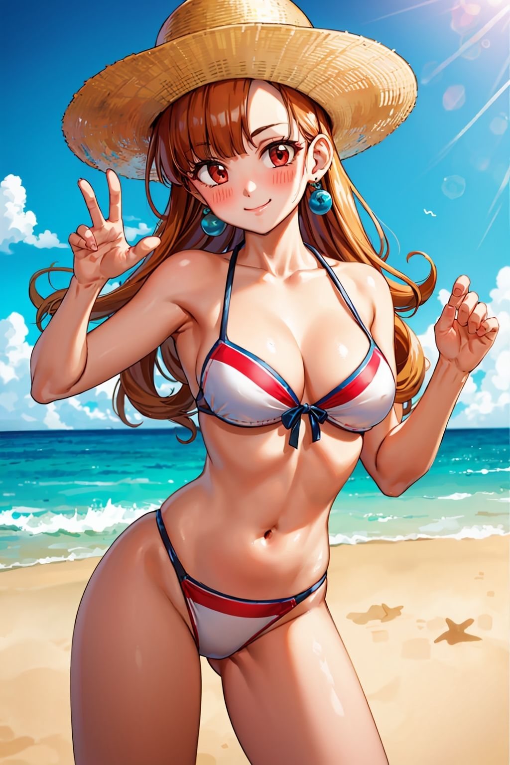 サンプル画像1:ア〇ーナ 水着CG集(AI Doujin) [d_312828]