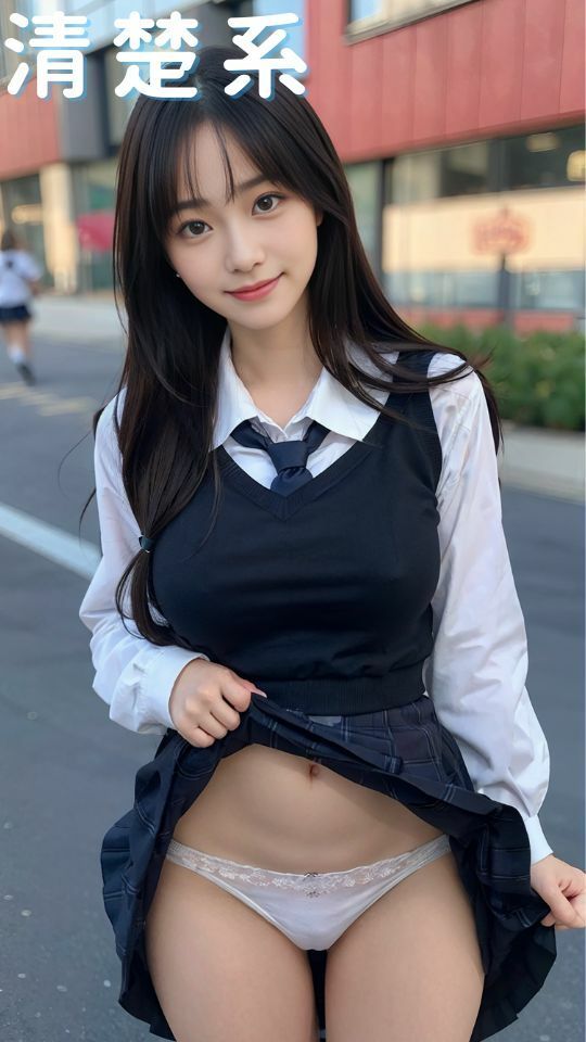 サンプル画像5:美少女JK 〜スカート捲し上げ〜(NanamiAi) [d_312830]