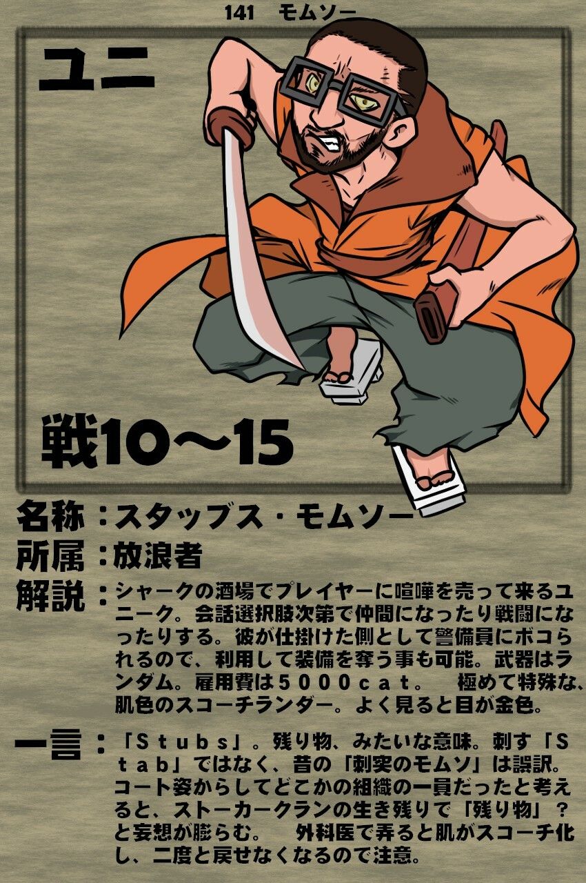 サンプル画像2:Kenshiキャラクターガイド365(遮板庵) [d_312916]