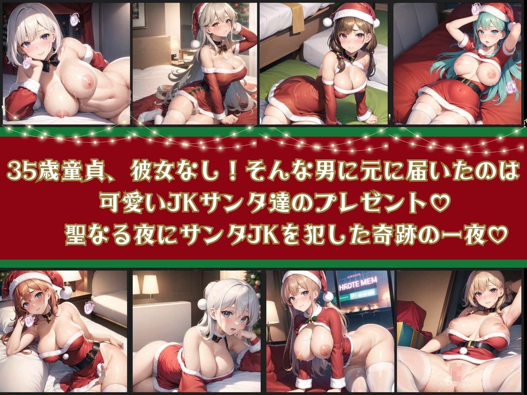 サンプル画像1:聖なる夜に届いたエッチなJKサンタ第二夜【豪華CG350枚収録】(ルルのアトリエ) [d_313047]