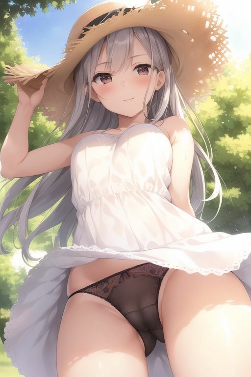 サンプル画像5:やりすぎ縁結び_ワンピース少女はパンチラ放題(AI幻想庭園) [d_313048]