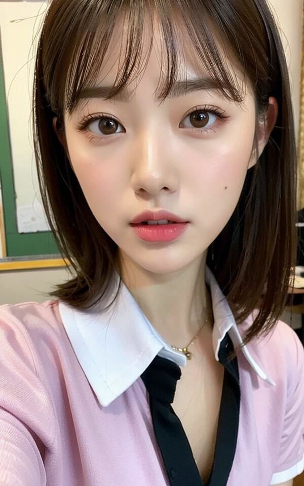 サンプル画像2:【黒髪】清楚な彼女とイケナイ放課後「皆には内緒だよっ！」(pinkfiles) [d_313080]