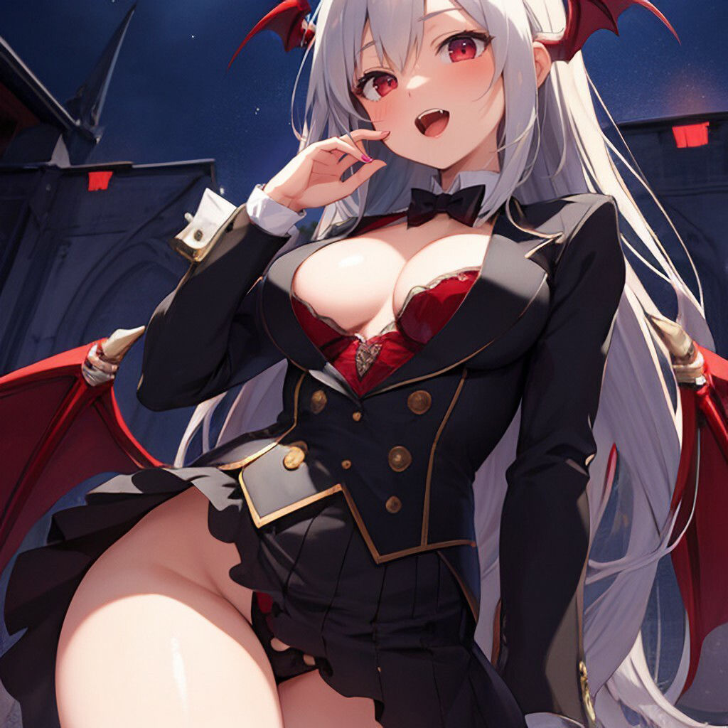 サンプル画像1:タキシード風ヴァンパイアさん(ほげふが) [d_313100]