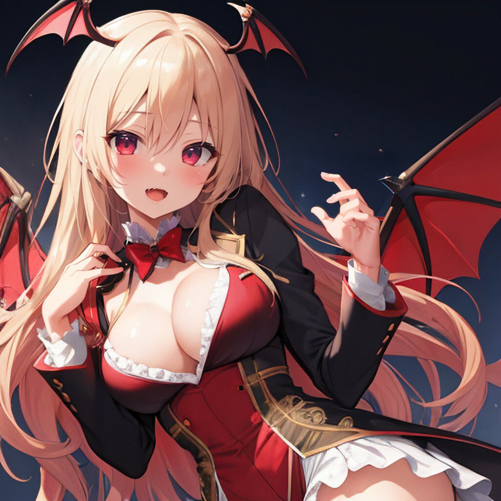 サンプル画像3:タキシード風ヴァンパイアさん(ほげふが) [d_313100]