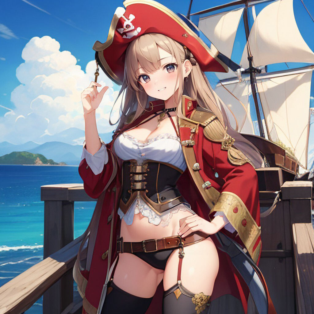 サンプル画像2:海賊風美少女さん(ほげふが) [d_313109]