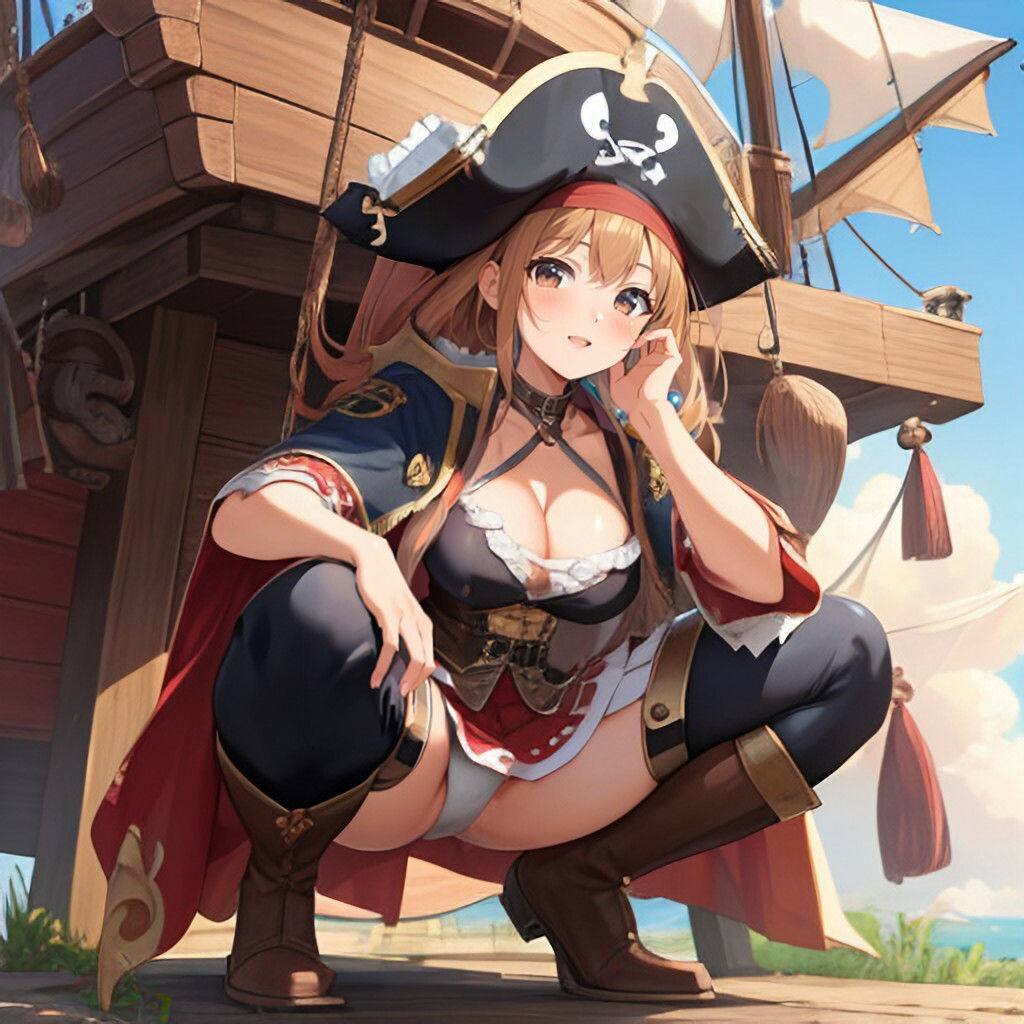 サンプル画像4:海賊風美少女さん(ほげふが) [d_313109]