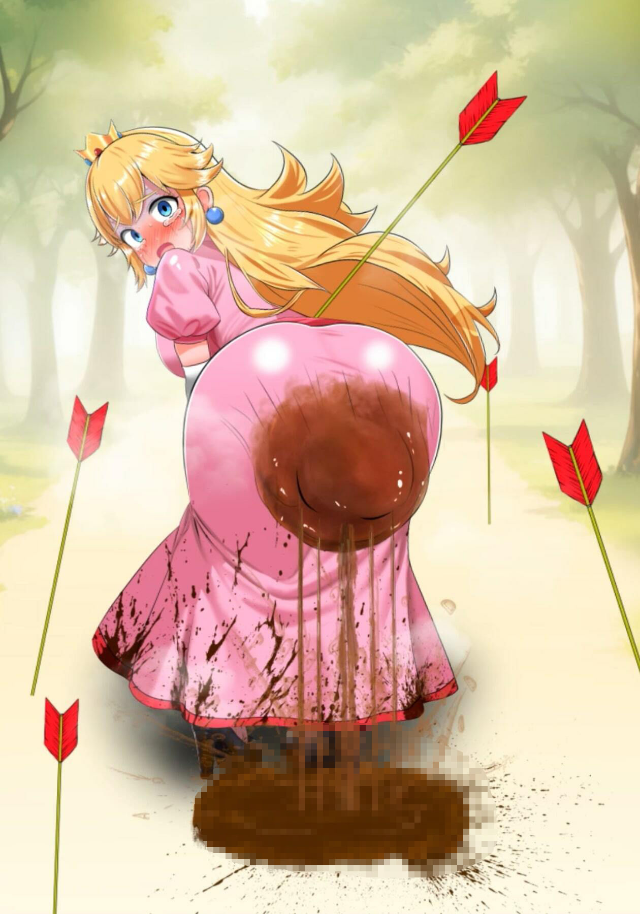 サンプル画像4:桃姫便意我慢＆着衣脱糞アニメーション(便意我慢研究会) [d_313145]