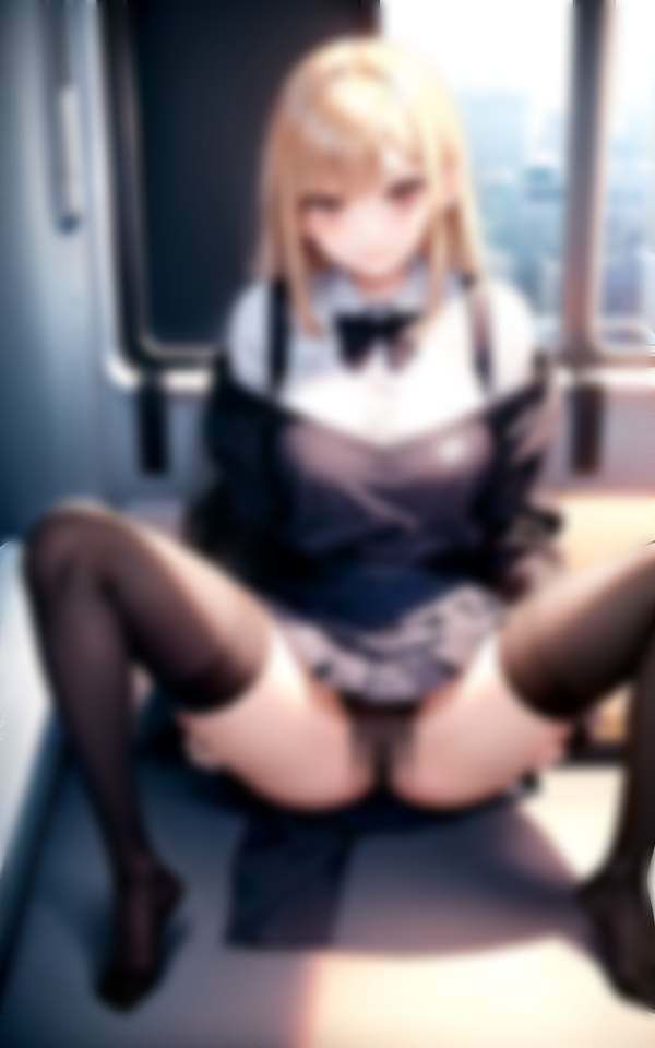 サンプル画像3:向かいに座ったあの子がパンチラ 処女・制服(妄想サークルlabo) [d_313147]