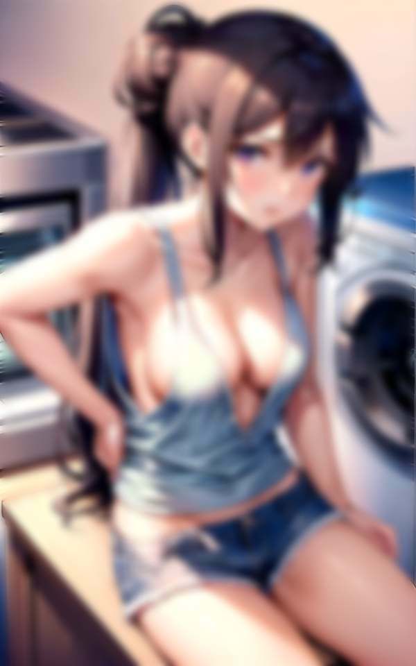 サンプル画像4:コインランドリーでよく会うえっちなお姉さん(pan-labo) [d_313157]