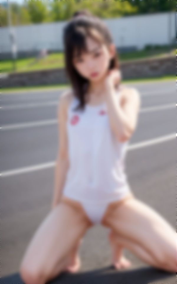 サンプル画像1:ロリ放尿 〜陸上女子 強気の睨みキマってる！〜(ナンバーワン) [d_313236]