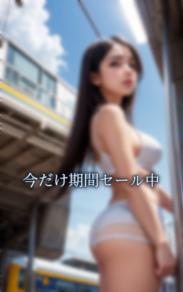 サンプル画像2:ハーフ×ギャル電車露出 〜美女ギャル 盗撮サークルで電車出没中！！〜(fain) [d_313241]