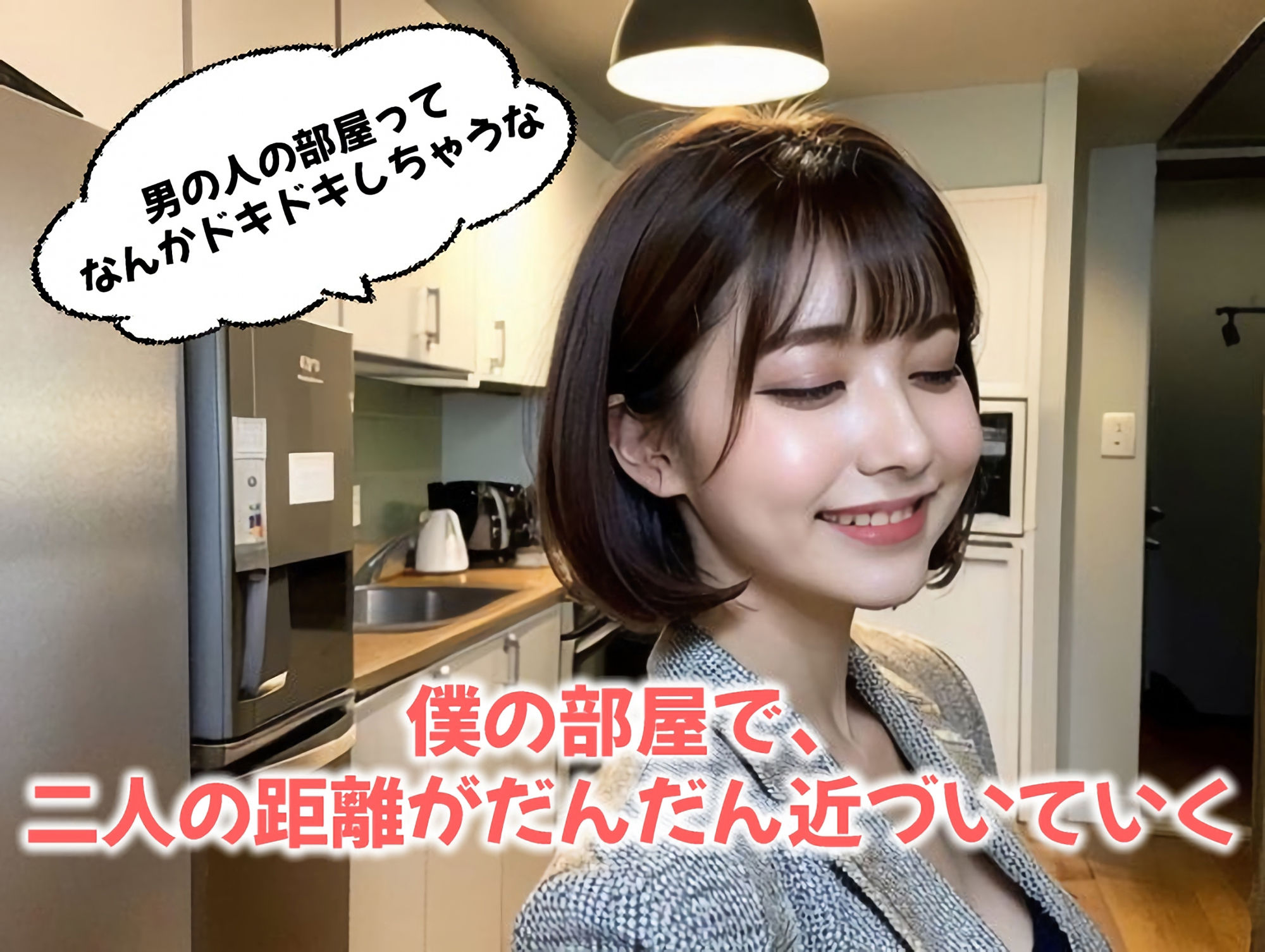 サンプル画像2:ずっと好きだった人が初めて僕の部屋に来てくれた！はじめての中出しドピュドピュS●X（全295ページ）【高画質モデル】(AIPhoto出版) [d_313320]