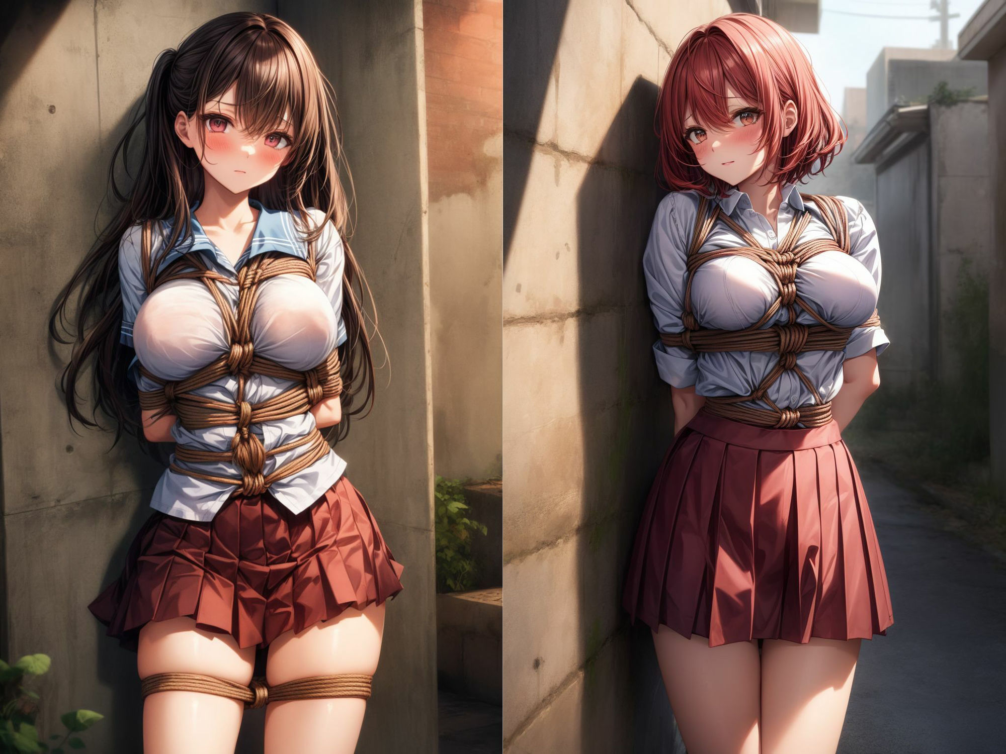 サンプル画像1:JK えむっ娘 野外で緊縛調教！？(AIPark) [d_313349]