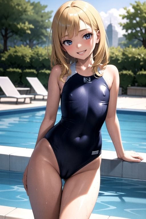 サンプル画像1:競泳水着×ちっぱいハート(A.IZEN) [d_313399]