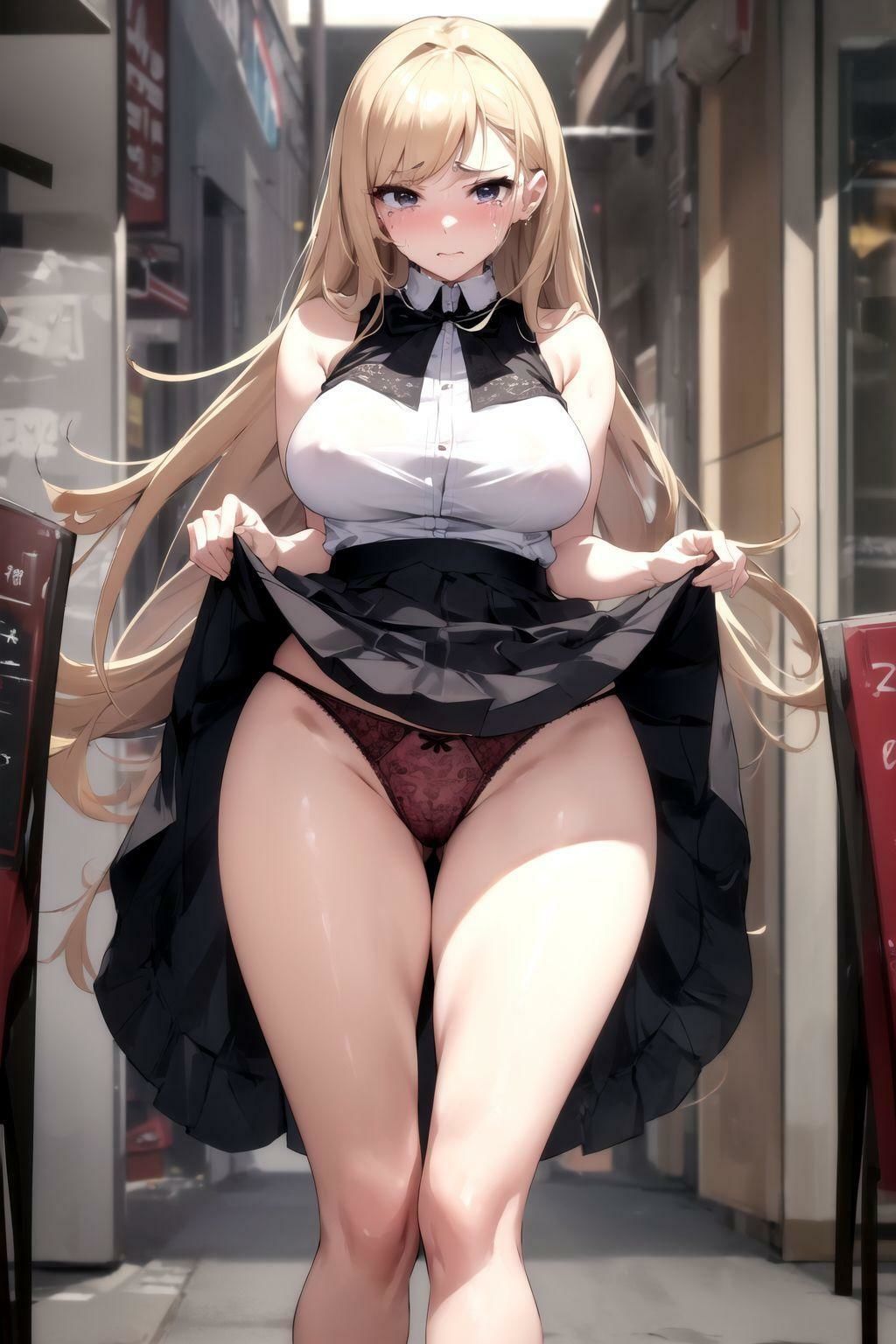 サンプル画像1:涙と絹のメロディー 泣きながらパンツを見せる 美少女たち(きゅうりの里) [d_313478]