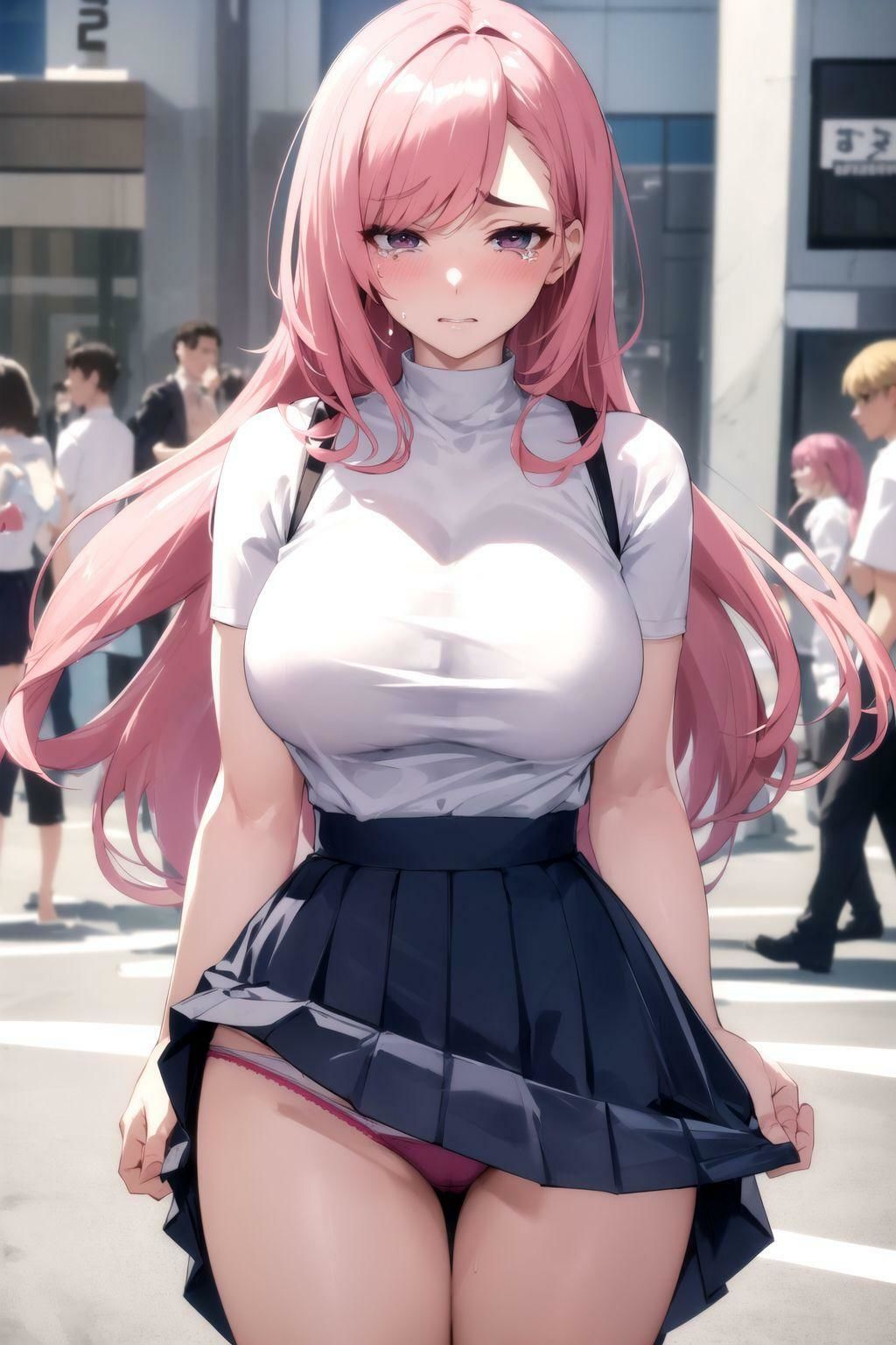 サンプル画像3:涙と絹のメロディー 泣きながらパンツを見せる 美少女たち(きゅうりの里) [d_313478]