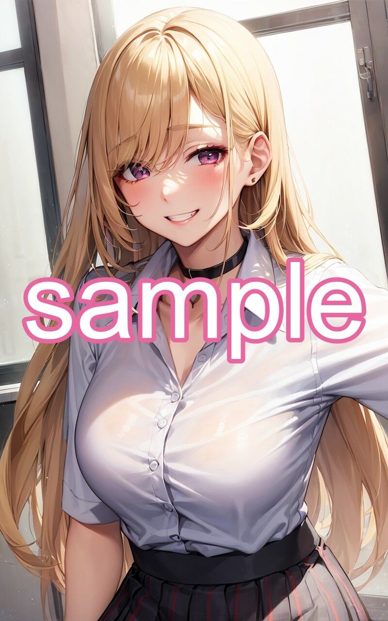 サンプル画像1:金髪ギャルのえちえちイラスト集(うにのてりやき) [d_313513]